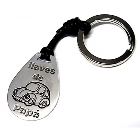 Llavero coche de Plata llaves de papá